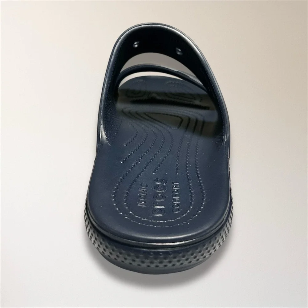 Crocs Classic‎ Slide Sandals Navy Blue Iconic Comfort Mens 10 Casual Travel